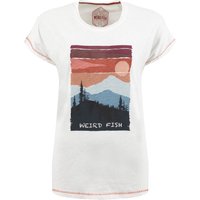 Weird Fish Woodlands Organic Cotton Graphic T-Shirt Off White Size 18 Weird Fish Woodlands Organic Cotton Graphic T-Shirt Off White Size 18