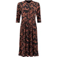 Weird Fish Hellen Printed Crepe Viscose Shirt Dress Bitter Chocolate Size 18 Weird Fish Hellen Printed Crepe Viscose Shirt Dress Bitter Chocolate Size 18