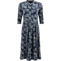 Weird Fish Hellen Printed Crepe Viscose Shirt Dress True Blue Size 16 Weird Fish Hellen Printed Crepe Viscose Shirt Dress True Blue Size 16