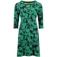 Weird Fish Shafika Organic Cotton Printed Jersey Dress Night Blue Size 12 Weird Fish Shafika Organic Cotton Printed Jersey Dress Night Blue Size 12