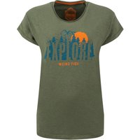 Weird Fish Explore Organic Cotton Graphic T-Shirt Artichoke Size 22 Weird Fish Explore Organic Cotton Graphic T-Shirt Artichoke Size 22