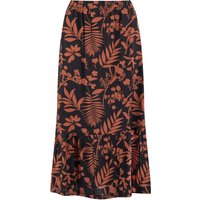 Weird Fish Minnerve Viscose Tiered Maxi Skirt Bitter Chocolate Size 14 Weird Fish Minnerve Viscose Tiered Maxi Skirt Bitter Chocolate Size 14