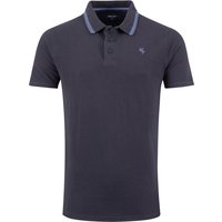 Weird Fish Dylan Organic Cotton Tipped Collar Polo Shirt Midnight Size 2XL Weird Fish Dylan Organic Cotton Tipped Collar Polo Shirt Midnight Size 2XL