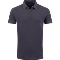 Weird Fish Murray Organic Cotton Half Zip Textured Jersey Polo Midnight Size S Weird Fish Murray Organic Cotton Half Zip Textured Jersey Polo Midnight Size S