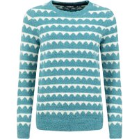 Weird Fish Tyla Cosy Knit Scalloped Jumper Powder Blue Size 14 Weird Fish Tyla Cosy Knit Scalloped Jumper Powder Blue Size 14