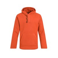 Weird Fish Inglewood Button Neck Grid Fleece Hoodie Rust Leaves Size 2XL Weird Fish Inglewood Button Neck Grid Fleece Hoodie Rust Leaves Size 2XL