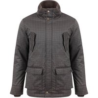 Weird Fish Thunderman Printed Wadded Field Jacket Brown Size L Weird Fish Thunderman Printed Wadded Field Jacket Brown Size L