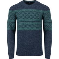 Weird Fish Wicklow Fair Isle Crew Neck Jumper Navy Size 5XL Weird Fish Wicklow Fair Isle Crew Neck Jumper Navy Size 5XL