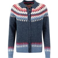 Weird Fish Jelena Fair Isle Collar Cardigan Navy Size 10 Weird Fish Jelena Fair Isle Collar Cardigan Navy Size 10