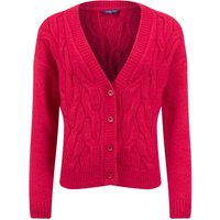 Weird Fish Rhona Super Soft Cable Knit Cardigan Garnet Size 20 Weird Fish Rhona Super Soft Cable Knit Cardigan Garnet Size 20