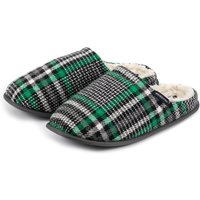 Weird Fish Jensen Check Borg Lined Slippers Grey Size M Weird Fish Jensen Check Borg Lined Slippers Grey Size M