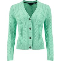 Weird Fish Constance Cable Knit Cardigan Apple Mint Size 16 Weird Fish Constance Cable Knit Cardigan Apple Mint Size 16