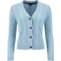 Weird Fish Constance Cable Knit Cardigan Skyway Size 12 Weird Fish Constance Cable Knit Cardigan Skyway Size 12