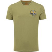 Weird Fish Dog Trails Back Print Graphic T-Shirt WashedOak Size 4XL Weird Fish Dog Trails Back Print Graphic T-Shirt WashedOak Size 4XL