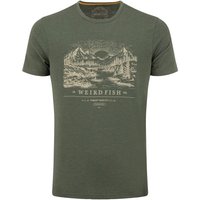 Weird Fish Sunrise Front Print Graphic T-Shirt Basil Size 4XL Weird Fish Sunrise Front Print Graphic T-Shirt Basil Size 4XL