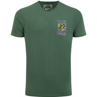 Weird Fish Sea Shanties Back Print Artist T-Shirt Dusky Green Size L Weird Fish Sea Shanties Back Print Artist T-Shirt Dusky Green Size L