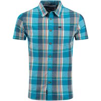 Weird Fish Angeles Short Sleeve Check Shirt Adriatic Blue Size 5XL Weird Fish Angeles Short Sleeve Check Shirt Adriatic Blue Size 5XL