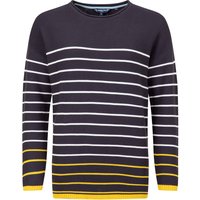 Weird Fish Sutton Striped Knitted Crew Jumper Dark Navy Size 20 Weird Fish Sutton Striped Knitted Crew Jumper Dark Navy Size 20