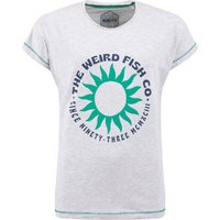Weird Fish Sun Rays Front Print Graphic T-Shirt Light Grey Size 20 Weird Fish Sun Rays Front Print Graphic T-Shirt Light Grey Size 20