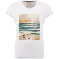 Weird Fish Walking Club Front Print Graphic T-Shirt White Size 16 Weird Fish Walking Club Front Print Graphic T-Shirt White Size 16