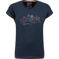 Weird Fish Fetch Front Print Graphic T-Shirt Navy Size 10 Weird Fish Fetch Front Print Graphic T-Shirt Navy Size 10