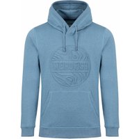 Weird Fish Perranporth Embossed Grindle Hoodie Washed Blue Size 5XL Weird Fish Perranporth Embossed Grindle Hoodie Washed Blue Size 5XL