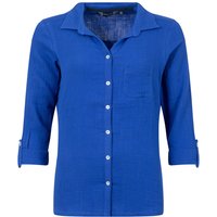 Weird Fish Suria Double Cloth Shirt Mazarine Blue Size 10 Weird Fish Suria Double Cloth Shirt Mazarine Blue Size 10