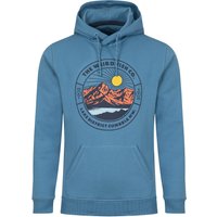 Weird Fish Bryant Front Print Graphic Popover Hoodie Washed Blue Size 5XL Weird Fish Bryant Front Print Graphic Popover Hoodie Washed Blue Size 5XL