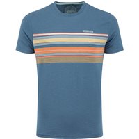 Weird Fish Cody Printed Stripe T-Shirt Washed Blue Size 5XL Weird Fish Cody Printed Stripe T-Shirt Washed Blue Size 5XL