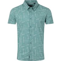 Weird Fish Faraway Short Sleeve Printed Shirt Mineral Blue Size XL Weird Fish Faraway Short Sleeve Printed Shirt Mineral Blue Size XL