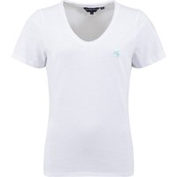 Weird Fish Hailey V-Neck T-Shirt White Size 10 Weird Fish Hailey V-Neck T-Shirt White Size 10