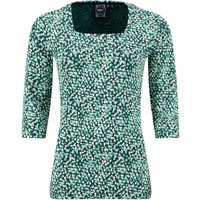 Weird Fish Wyman Printed Square Neck T-Shirt Deep Teal Size 12 Weird Fish Wyman Printed Square Neck T-Shirt Deep Teal Size 12