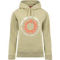 Weird Fish Kira Graphic Popover Front Print Hoodie Laurel Green Size 16 Weird Fish Kira Graphic Popover Front Print Hoodie Laurel Green Size 16