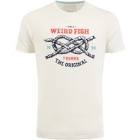 Weird Fish Cast Off Front Print Graphic T-Shirt Dusty White Size 3XL Weird Fish Cast Off Front Print Graphic T-Shirt Dusty White Size 3XL