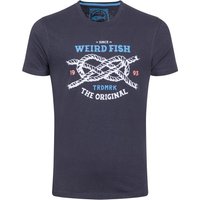 Weird Fish Cast Off Front Print Graphic T-Shirt Midnight Size 3XL Weird Fish Cast Off Front Print Graphic T-Shirt Midnight Size 3XL