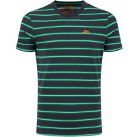 Weird Fish Finn Striped Branded T-Shirt Heritage Green Size M Weird Fish Finn Striped Branded T-Shirt Heritage Green Size M