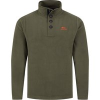 Weird Fish Roald Button Funnel Neck Microfleece Basil Size 2XL Weird Fish Roald Button Funnel Neck Microfleece Basil Size 2XL