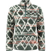 Weird Fish Madeleine 1/4 Zip Printed Plush Fleece Green Size 22 Weird Fish Madeleine 1/4 Zip Printed Plush Fleece Green Size 22