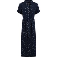 Weird Fish Neem Printed Shirt Dress Navy Blue Size 10 Weird Fish Neem Printed Shirt Dress Navy Blue Size 10