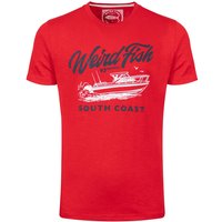 Weird Fish South Coast Front Print Graphic T-Shirt Barberry Red Marl Size 2XL Weird Fish South Coast Front Print Graphic T-Shirt Barberry Red Marl Size 2XL