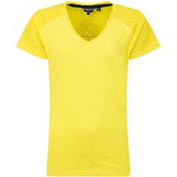 Weird Fish Milne Jersey Dobby T-Shirt Yellow Iris Size 14 Weird Fish Milne Jersey Dobby T-Shirt Yellow Iris Size 14