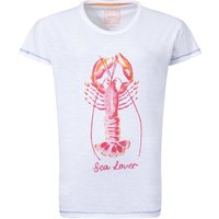 Weird Fish Sea Lover Lobster Front Print Graphic T-Shirt White Size 10 Weird Fish Sea Lover Lobster Front Print Graphic T-Shirt White Size 10