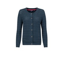 Weird Fish Avelina Pointelle Cardigan Navy Size 10 Weird Fish Avelina Pointelle Cardigan Navy Size 10