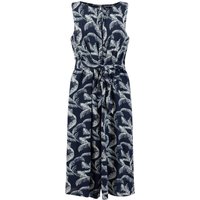 Weird Fish Nalani Printed Viscose Jumpsuit Ink Size 16 Weird Fish Nalani Printed Viscose Jumpsuit Ink Size 16