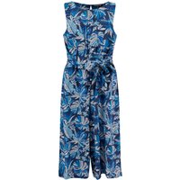 Weird Fish Nalani Printed Viscose Jumpsuit Blue Indigo Size 10 Weird Fish Nalani Printed Viscose Jumpsuit Blue Indigo Size 10