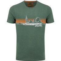 Weird Fish Nautical Sky Front Print Graphic T-Shirt Dusky Green Size 2XL Weird Fish Nautical Sky Front Print Graphic T-Shirt Dusky Green Size 2XL