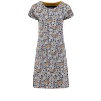 Weird Fish Tallahassee Printed Jersey Dress Navy Size 20 Weird Fish Tallahassee Printed Jersey Dress Navy Size 20