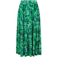 Weird Fish Cassis Printed Tiered Skirt Cactus Green Size 10 Weird Fish Cassis Printed Tiered Skirt Cactus Green Size 10