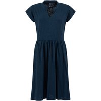 Weird Fish Lilly Plain Jersey Notch Neck Dress Navy Size 10 Weird Fish Lilly Plain Jersey Notch Neck Dress Navy Size 10