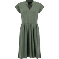 Weird Fish Lilly Plain Jersey Notch Neck Dress Woodland Sage Size 10 Weird Fish Lilly Plain Jersey Notch Neck Dress Woodland Sage Size 10